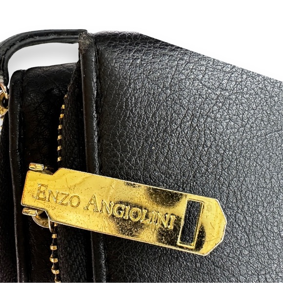 Enzo Angiolini Black Leather Wristlet Wallet - Picture 5 of 6